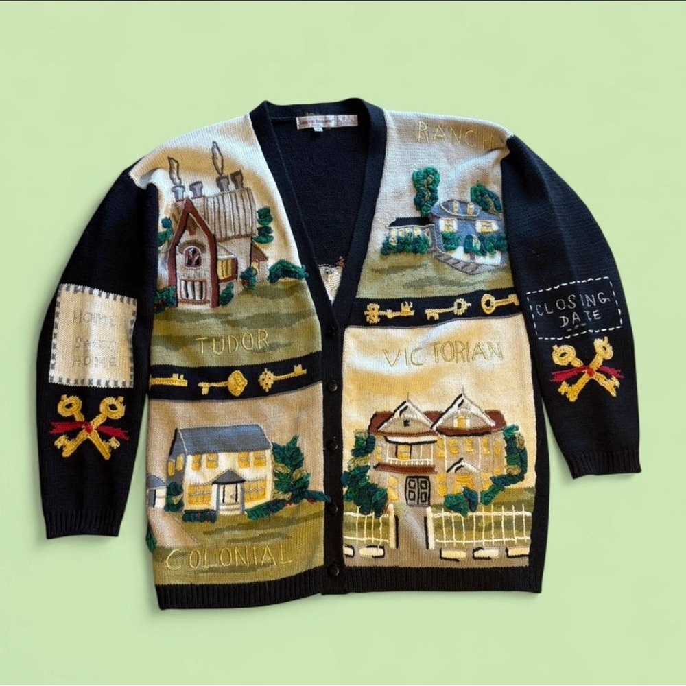 Vintage Real Estate Cardigan by Lauren Hansen